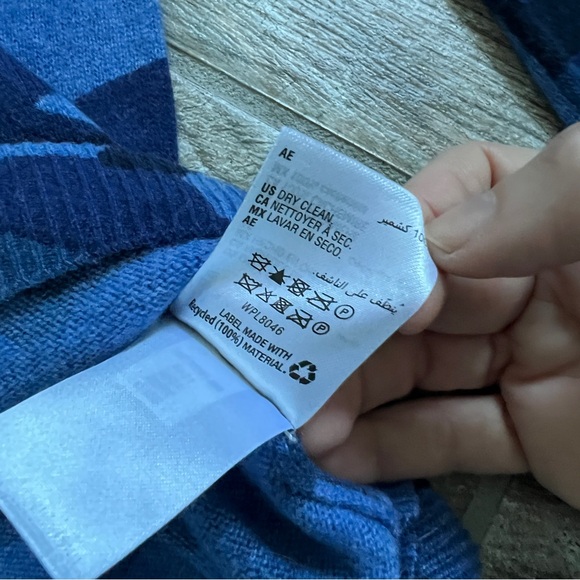 Club Room 100% Cashmere Camouflage Long Sleeve Crew Neck Sweater, Men’s Small - Picture 6 of 7